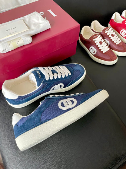 GG 26 Sneaker Blue Monogram Suede Sheepskin 632812