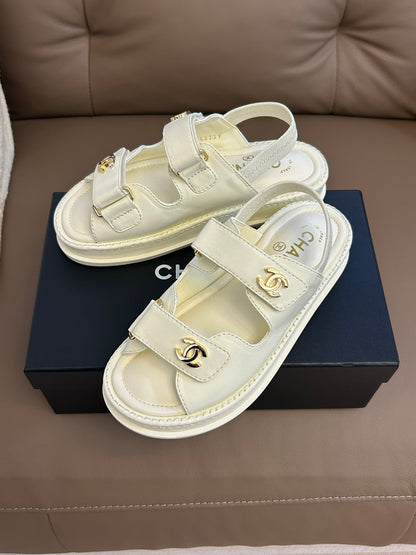 Chanel 2026 Dad Sandals Rubber Leather 779330