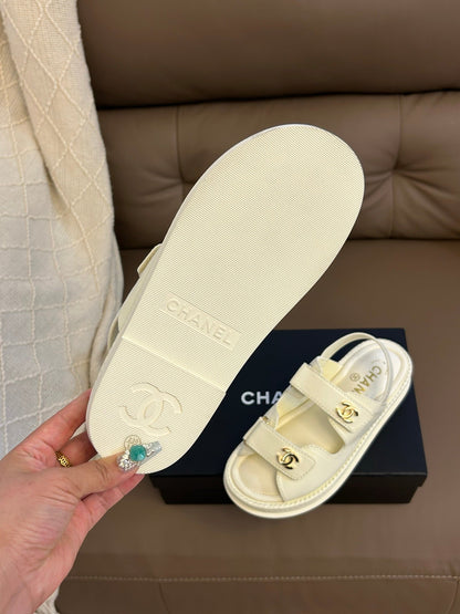 Chanel 2026 Dad Sandals Rubber Leather 779330