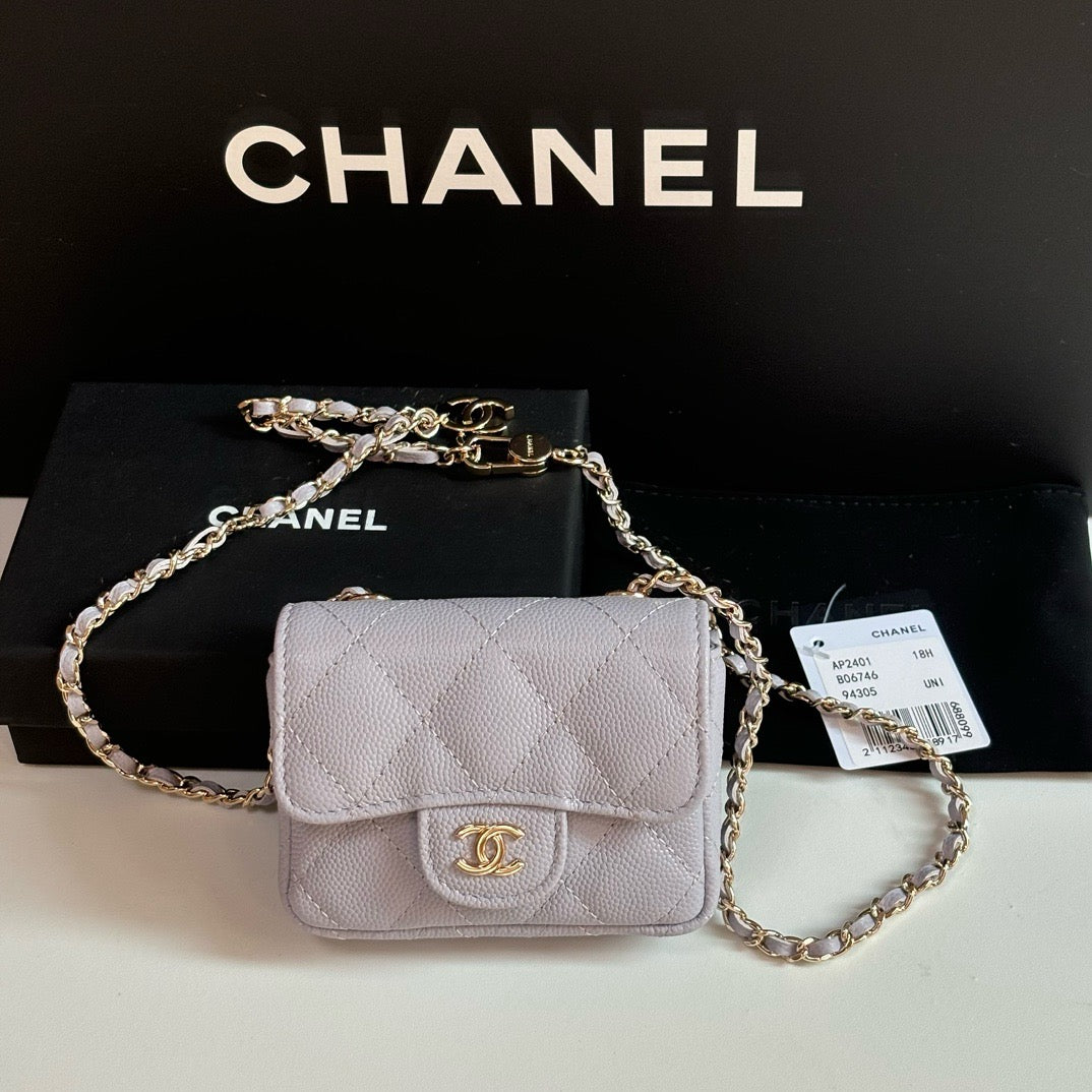 CC 26s Waist Belt Bag Chain Purple Caviar 212337