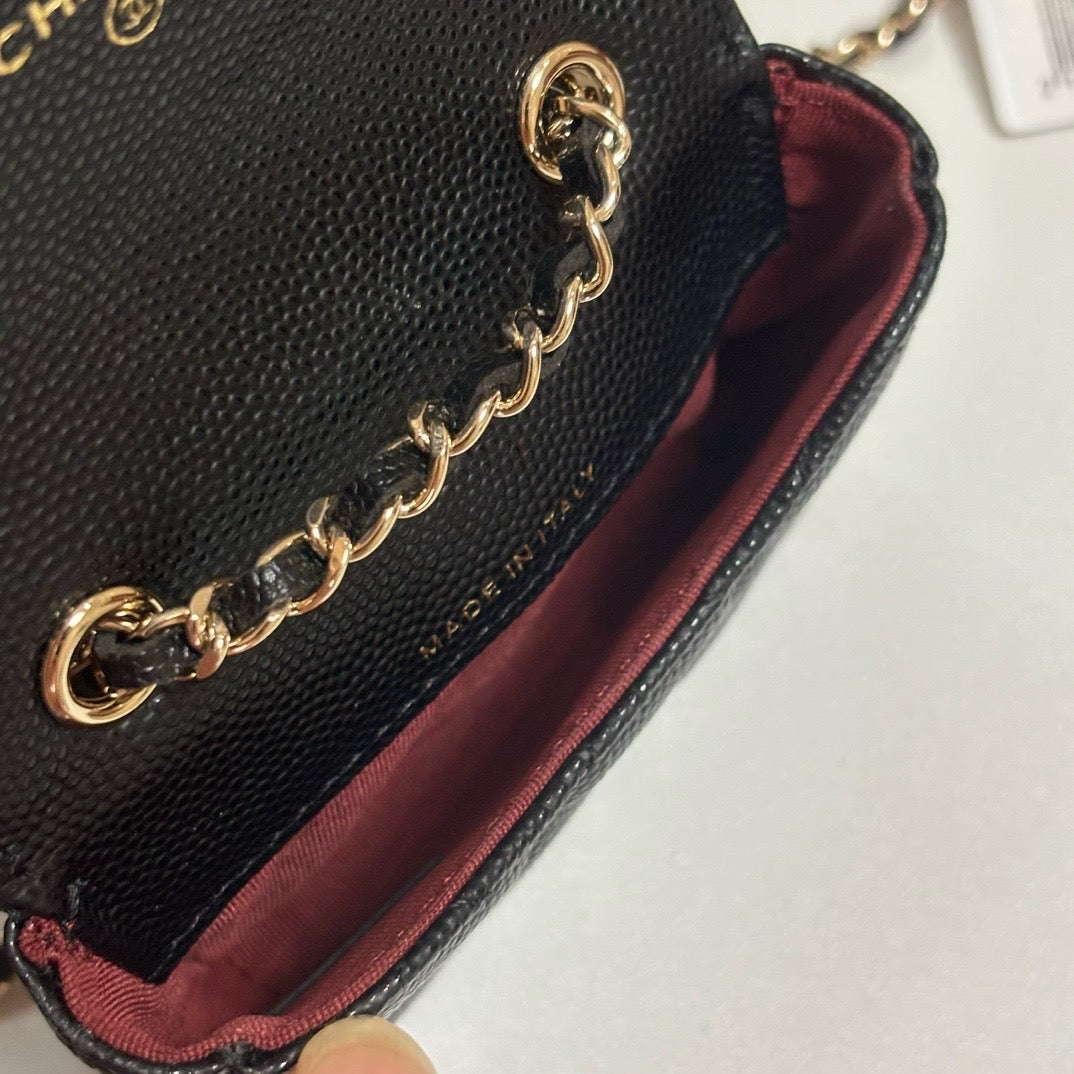CC 26s Waist Belt Bag Chain Black Caviar GHW 212329