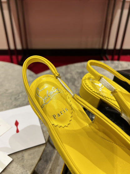 Christian Louboutin Mamadrague Slingback Pumps Leather 825307