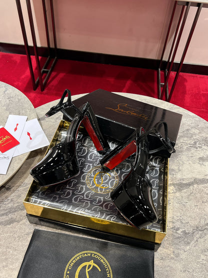 Christian Louboutin Movida Sabina Platform 130mm Pumps Patent Leather 825359