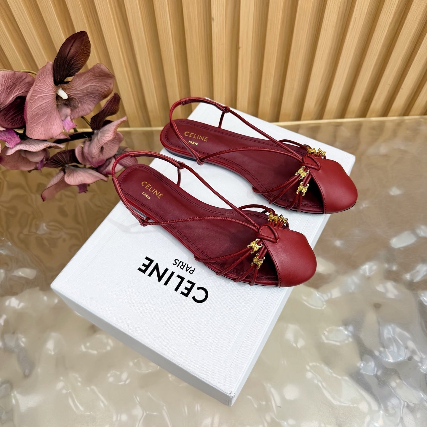 Celine 2026 Arc de Triomphe Cocktail Sandal Calfskin 228222