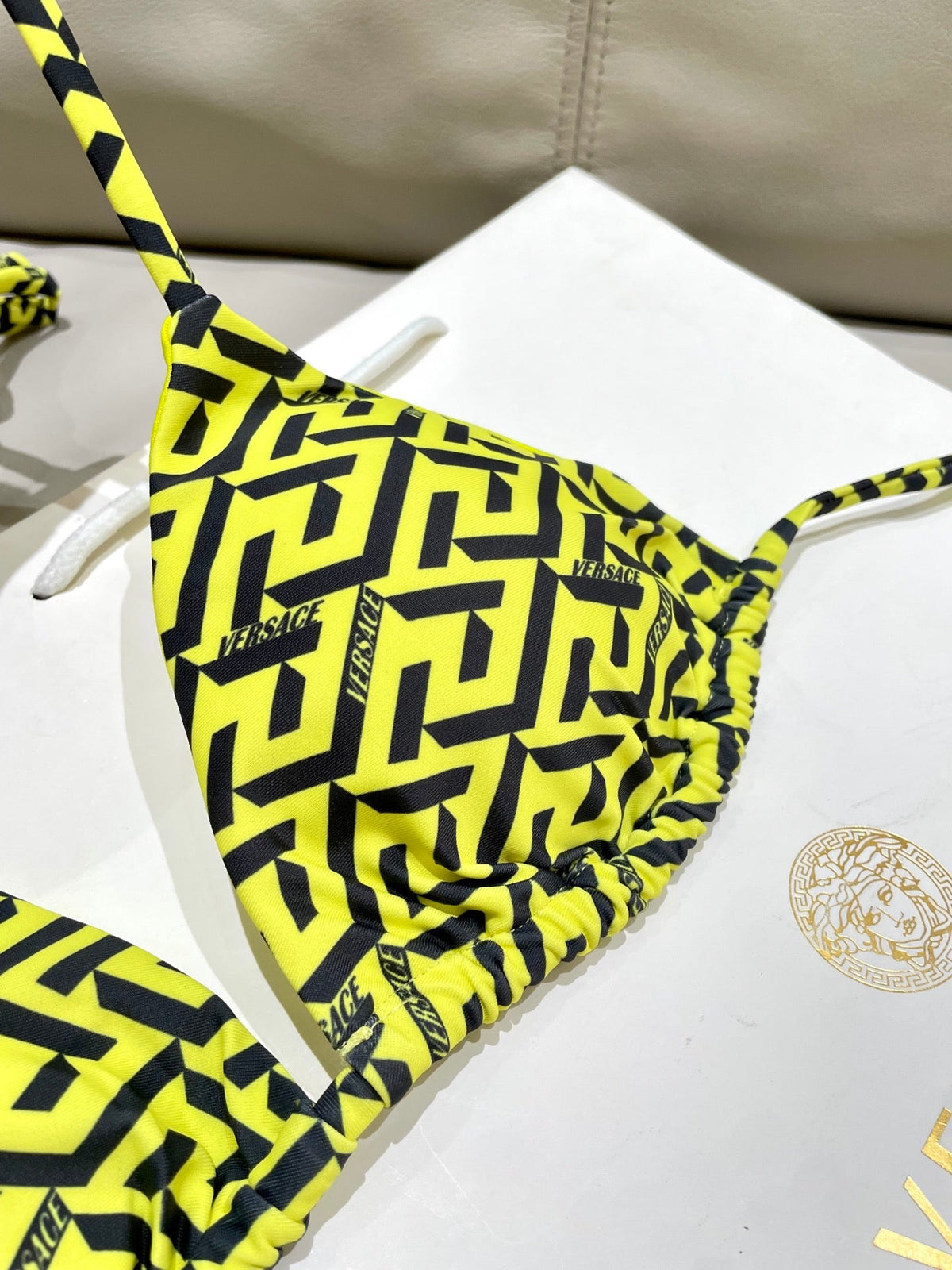 Versace Two-Piece Bikini Yellow Colorful 201827