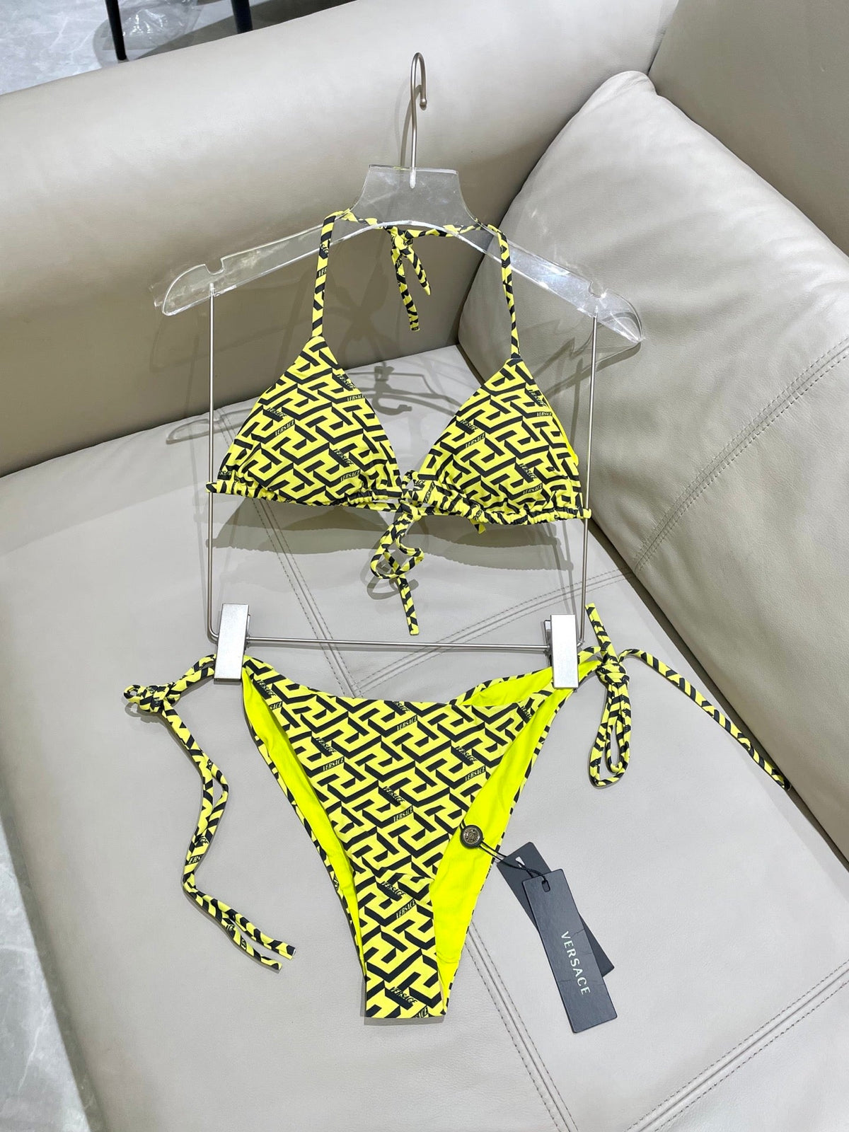 Versace Two-Piece Bikini Yellow Colorful 201827