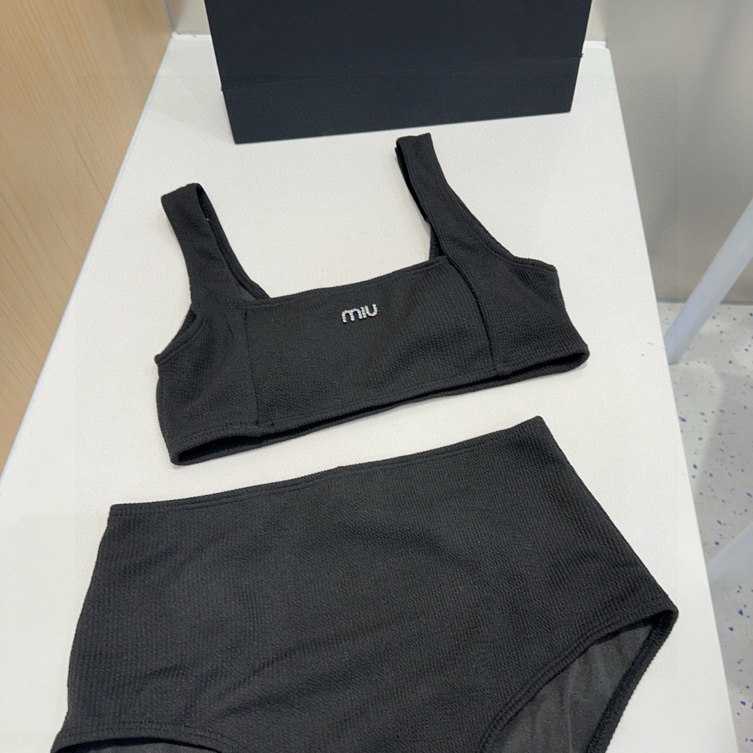 Miu Swimsuits Black Cotton 180532