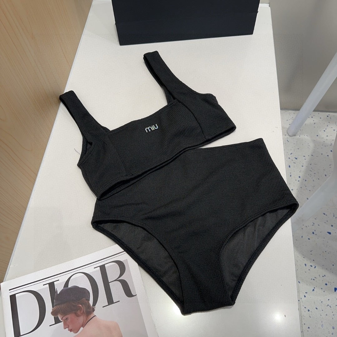 Miu Swimsuits Black Cotton 180532