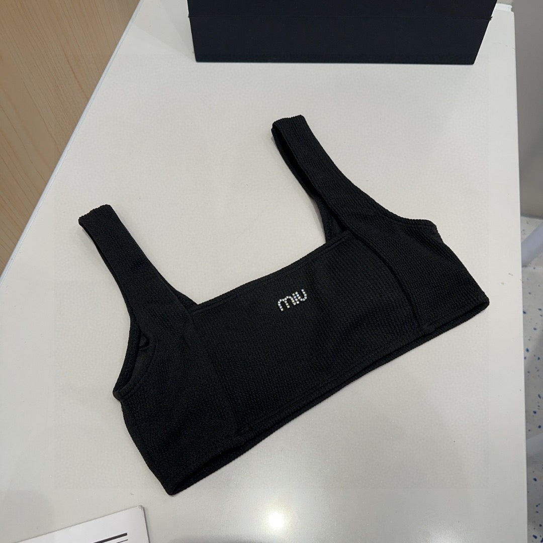 Miu Swimsuits Black Cotton 180532