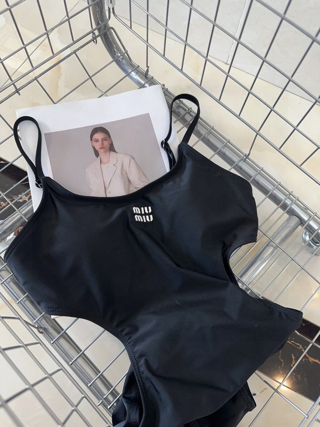 Miu Swimsuits Black Cotton 180534