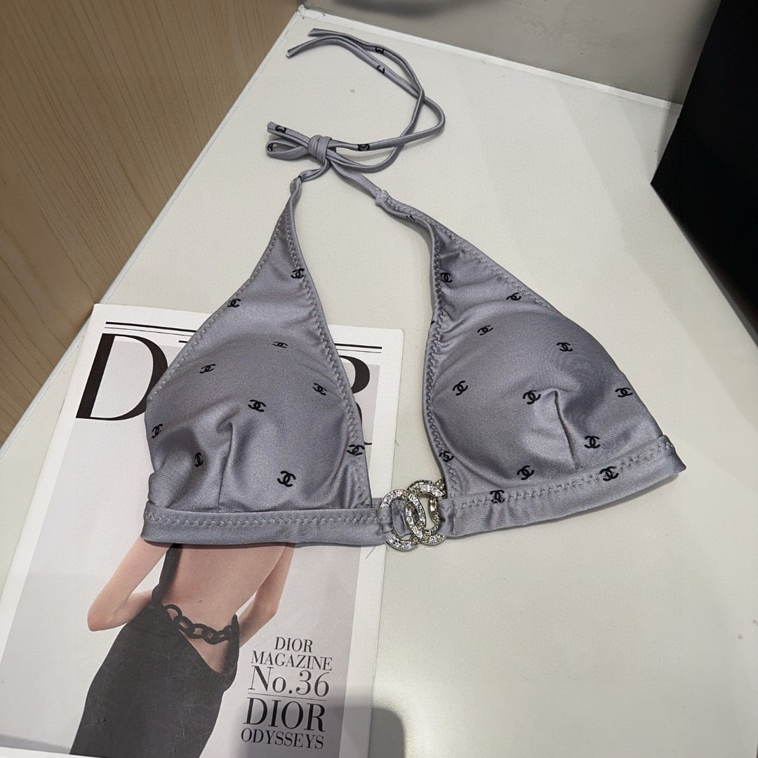 Chanel Swimsuits Gray Cotton 180535