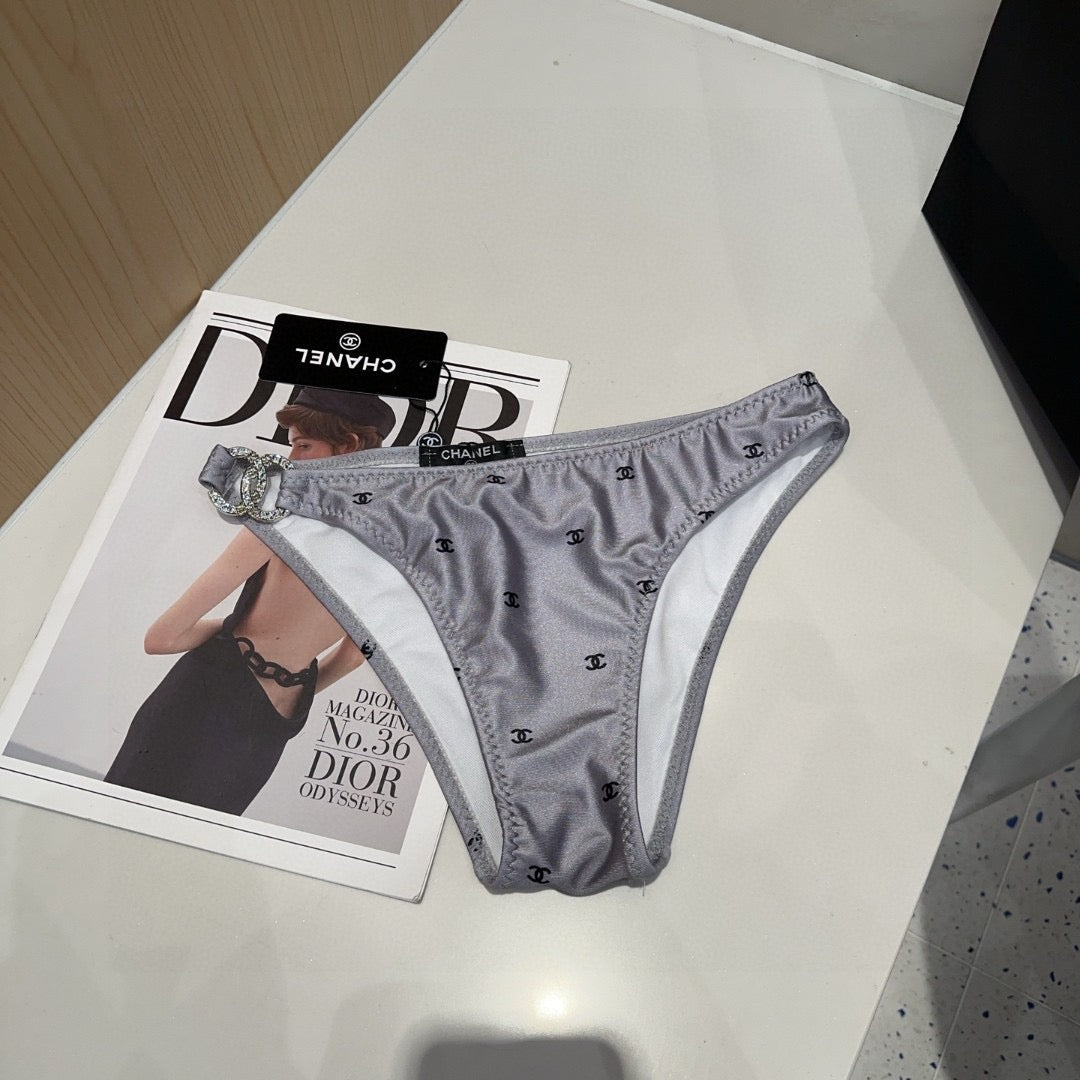 Chanel Swimsuits Gray Cotton 180535
