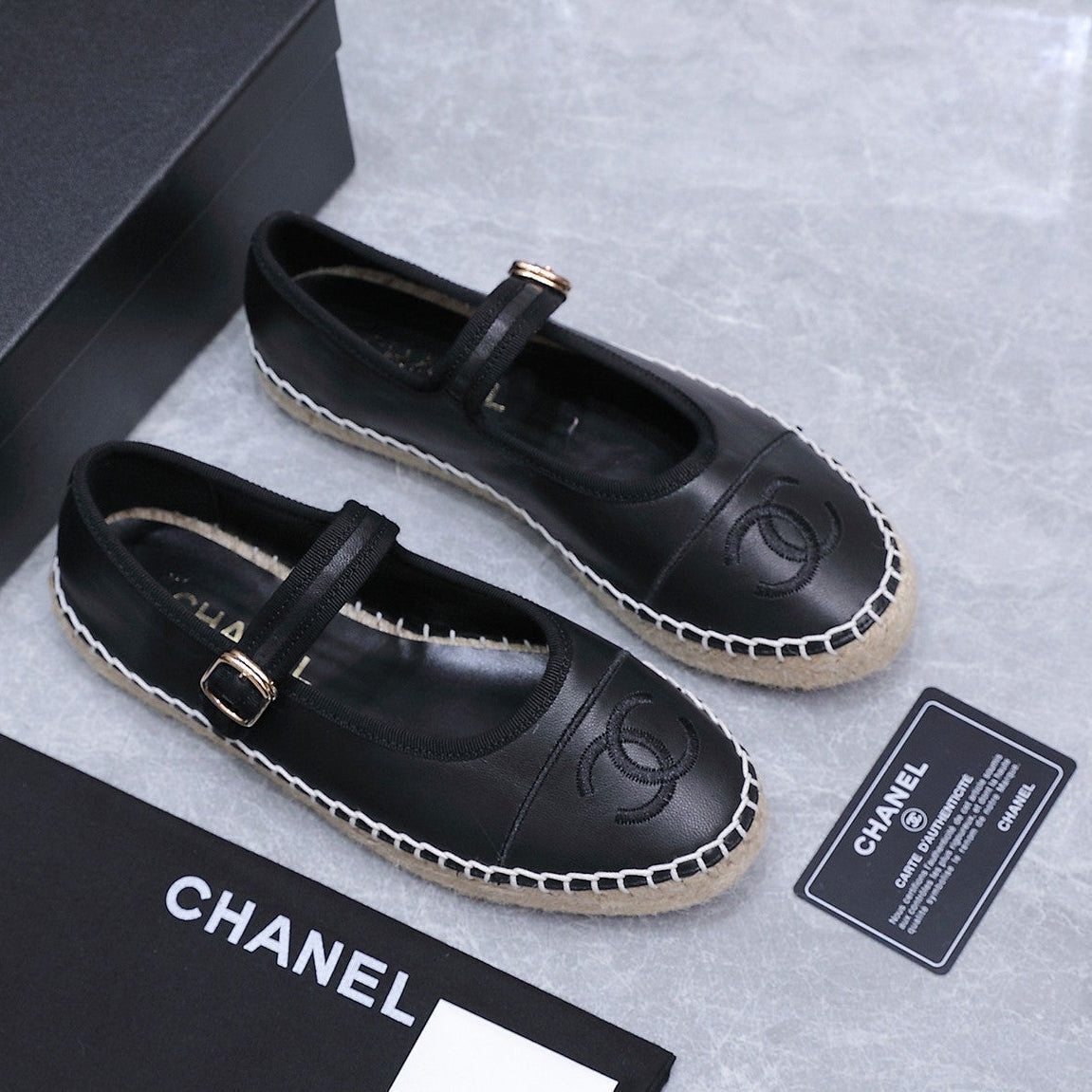 Chanel 2026 Mary Jane Shoes Black Sheepskin 758387