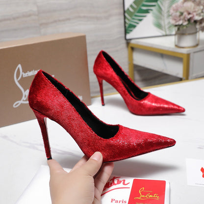 CL Kate 100mm Pump Velvet Fabric 863992