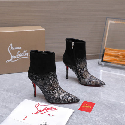 Christian Kondora Metallic Injected Boot Suede 863891