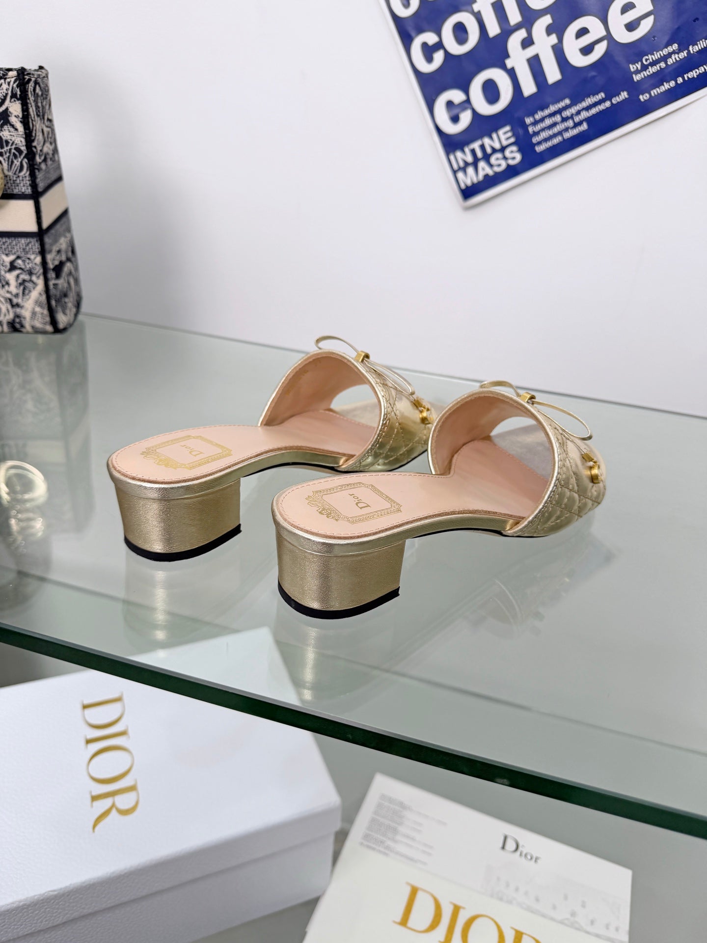 Dior 2026 Sandal 45mm Metallic Leather 844877