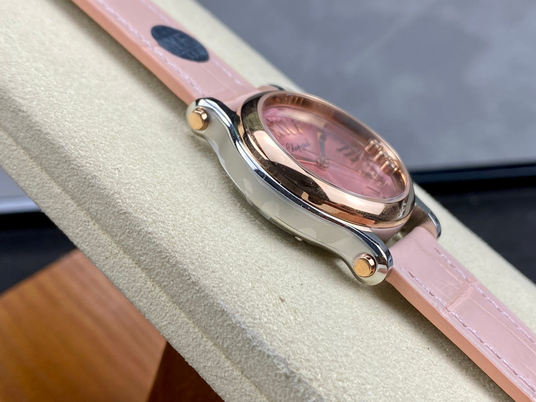 Happy Diamonds 30mm Pink Dial