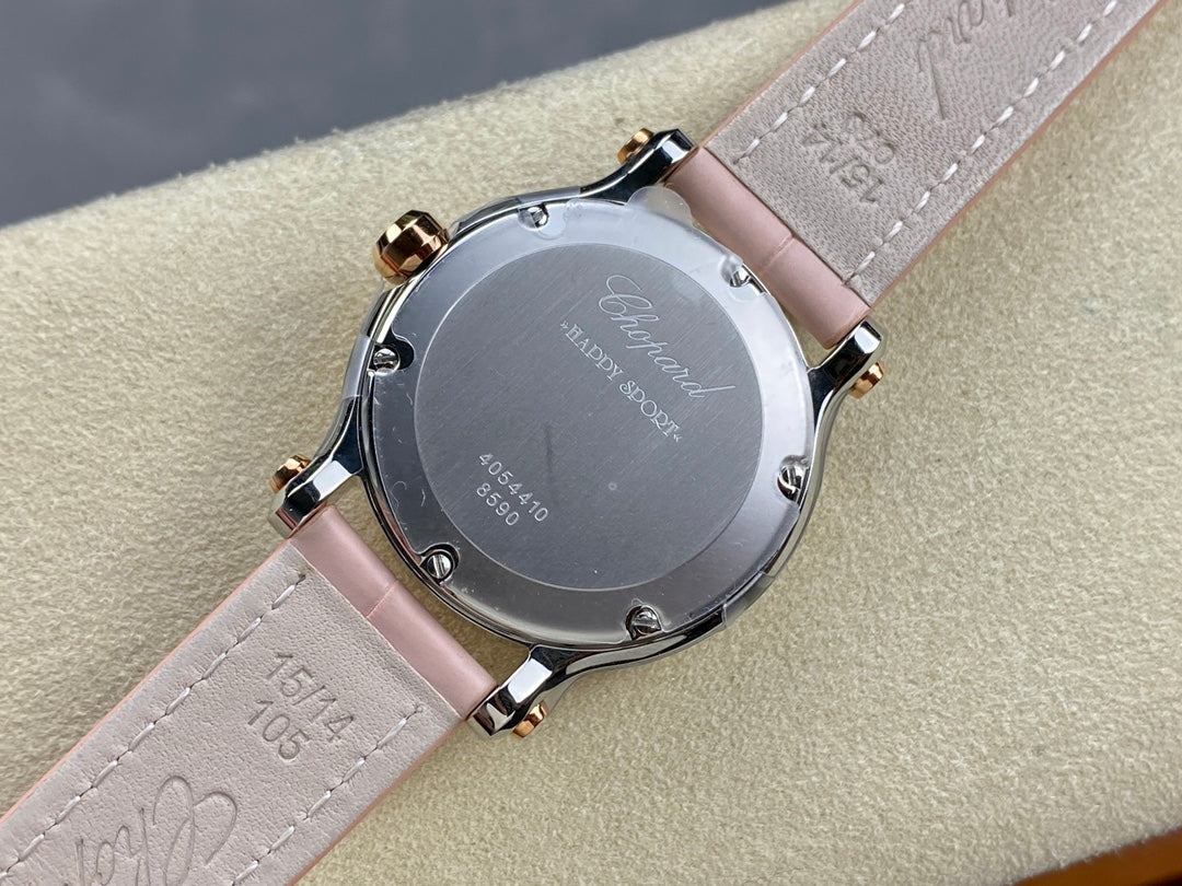 Happy Diamonds 30mm Pink Dial