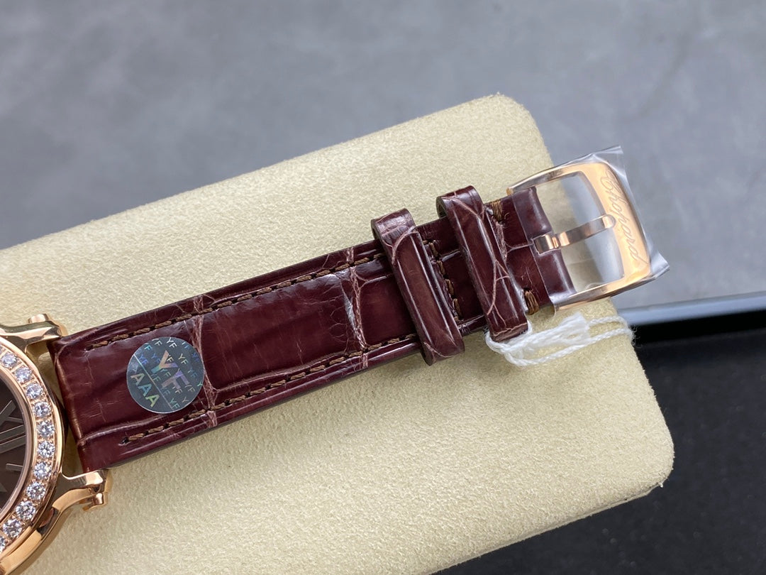 Happy Diamonds 36mm Chocolate Dial