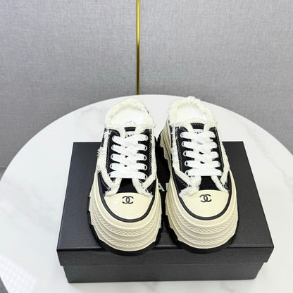 Chanel 2026 Flatform Mule Sneakers Canvas 801421
