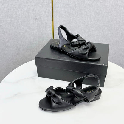 Chanel 2026 Slingback Sandals Bow Sheepskin  801644