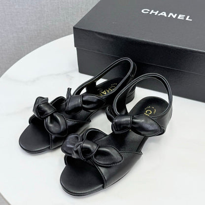 Chanel 2026 Slingback Sandals Bow Sheepskin  801644