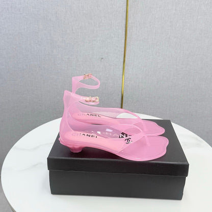 Chanel 2026 Thong Sandals CPU Crystal Lining 801673