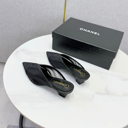 Chanel 2026 Mesh Mule Fabric Sheepskin 904436