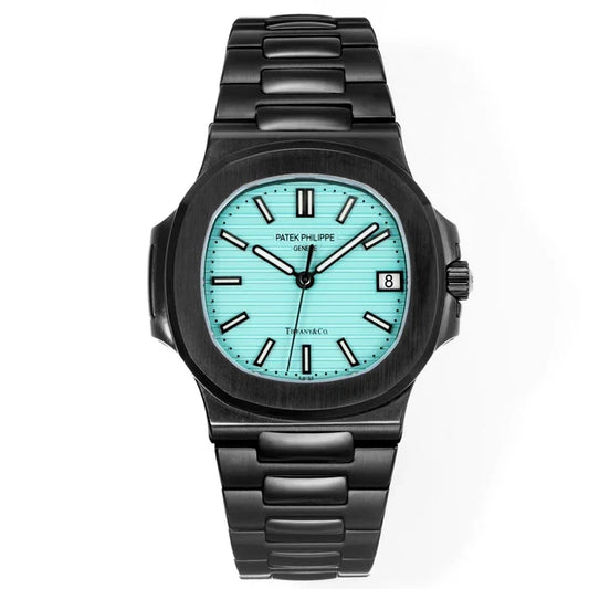 Patek Philippe Nautilus 5711 Tiffany Blue Dial Black Case Watch