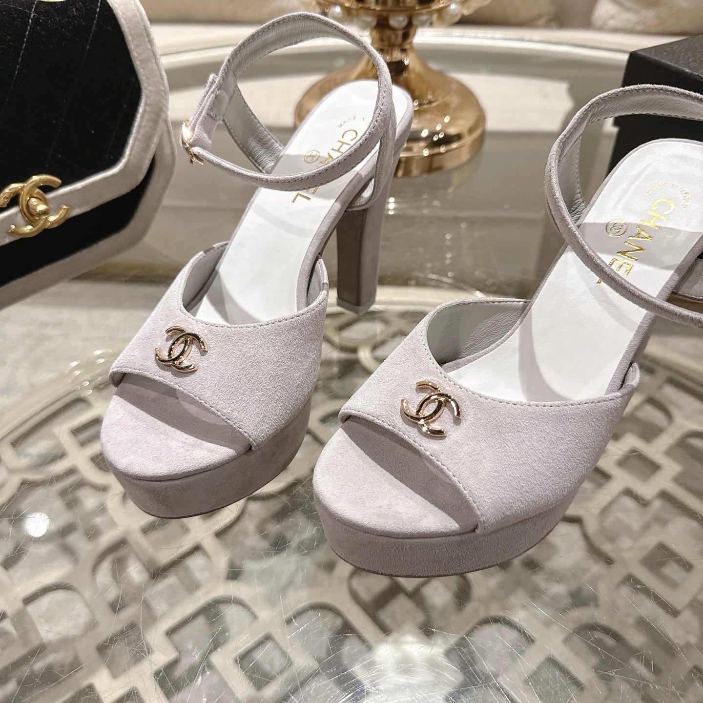 Chanel 2026 Platform Sandals Lambskin 834303