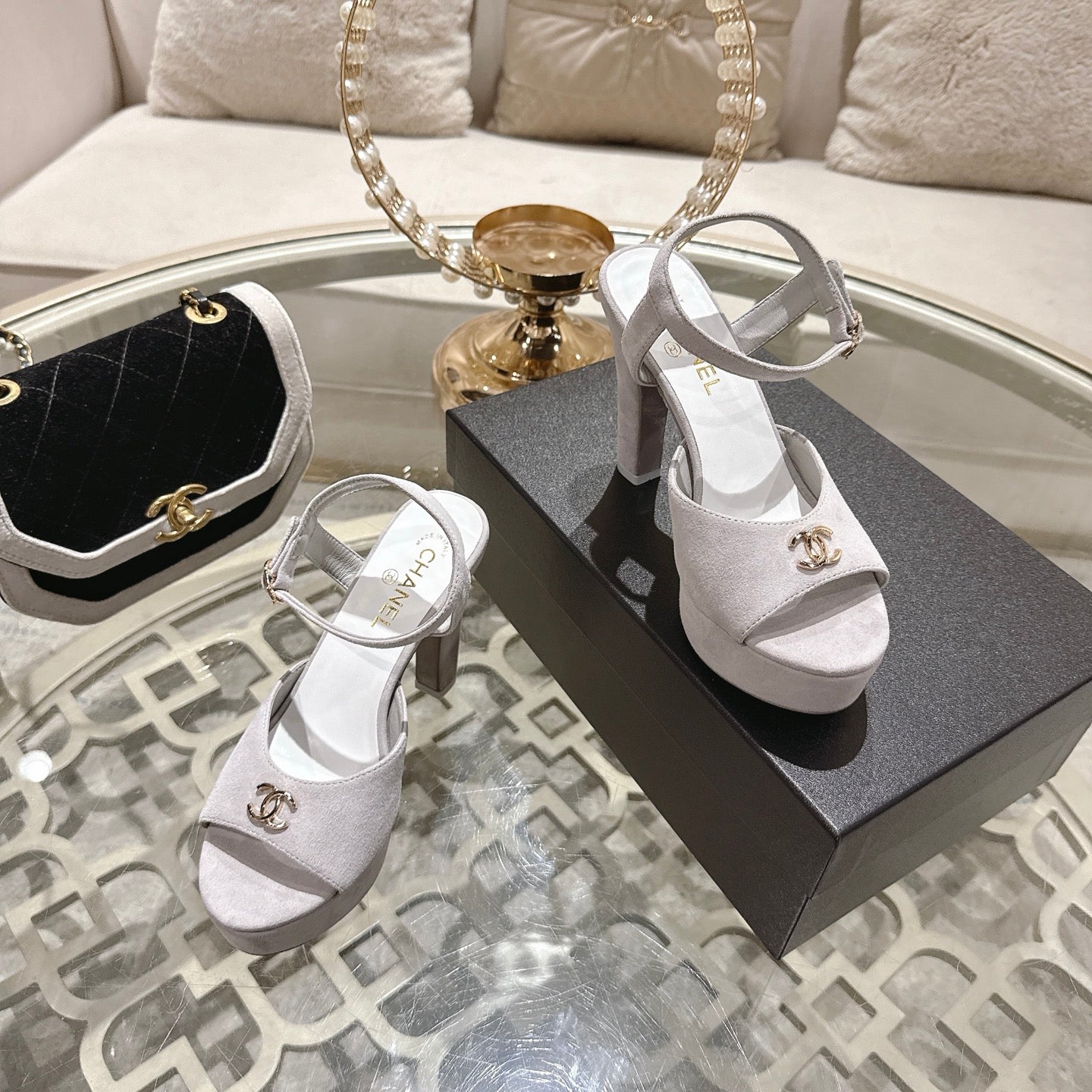 Chanel 2026 Platform Sandals Lambskin 834303