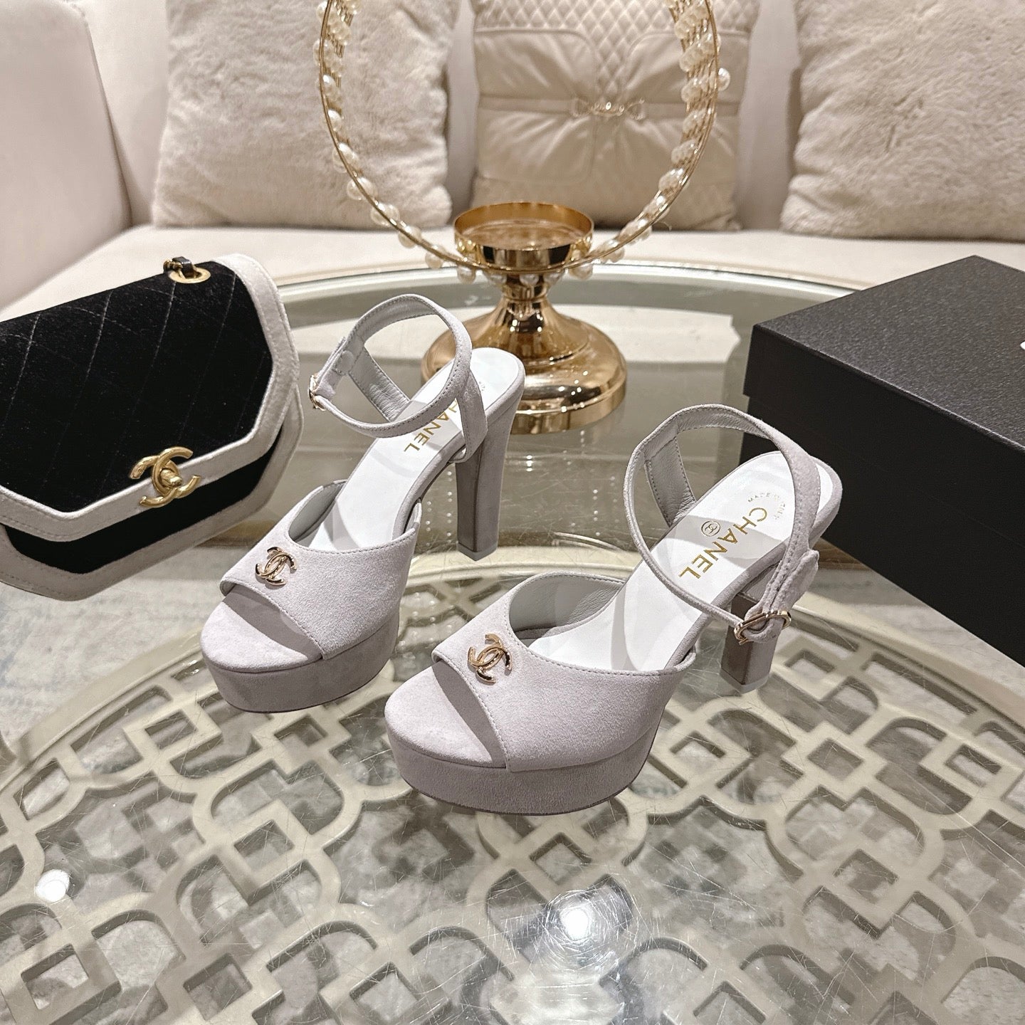 Chanel 2026 Platform Sandals Lambskin 834303