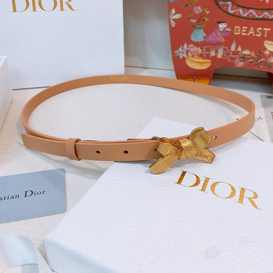CD Diorissimo Bow Belt 1.5cm Leather 211671