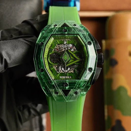 Hublot Big Bang Sang Bleu Green Ceramic 42MM Watch
