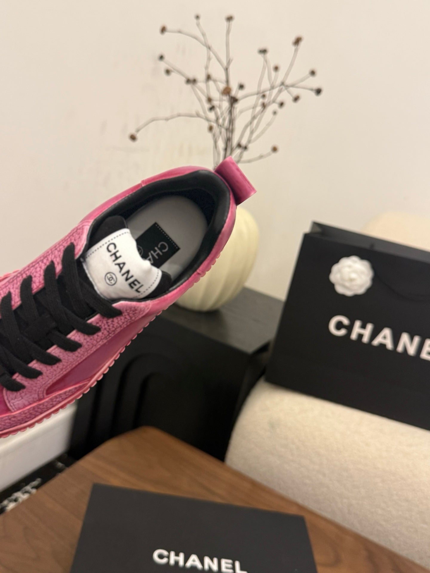 CC 26s Casual Sneaker Dark Pink Leather 183615
