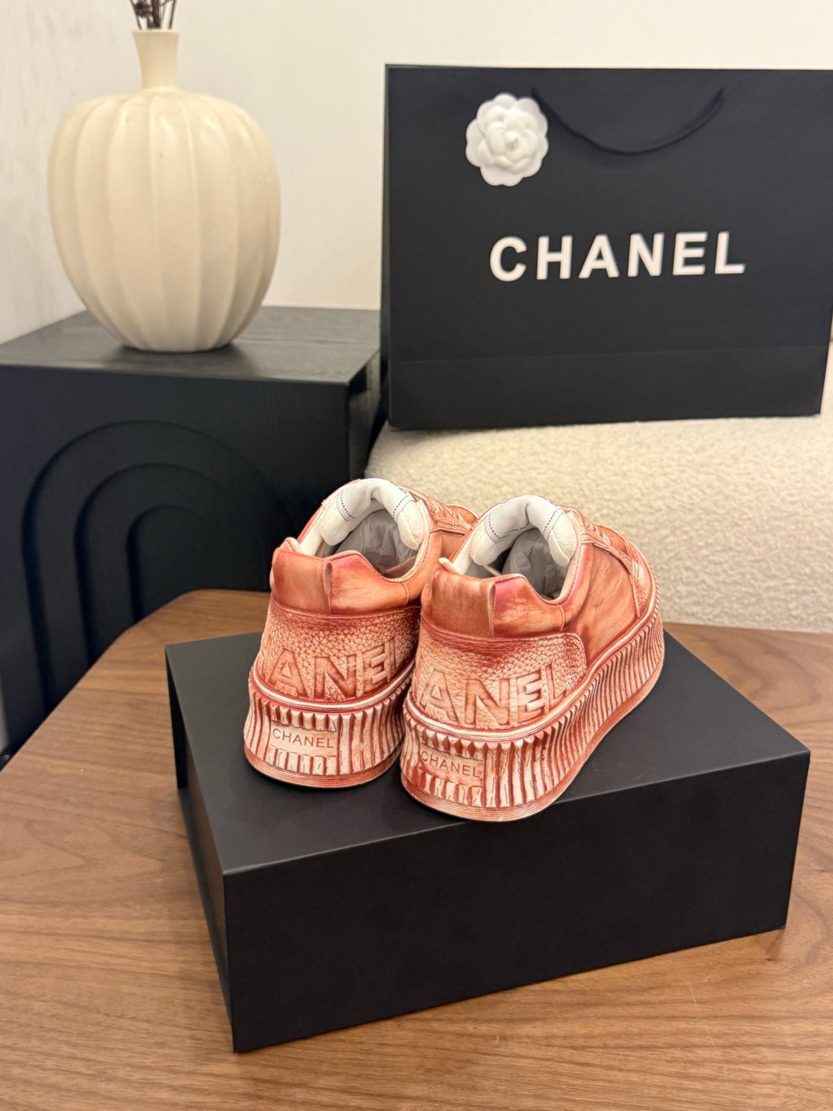 CC 26s Casual Sneaker Coral Orange Leather 183616