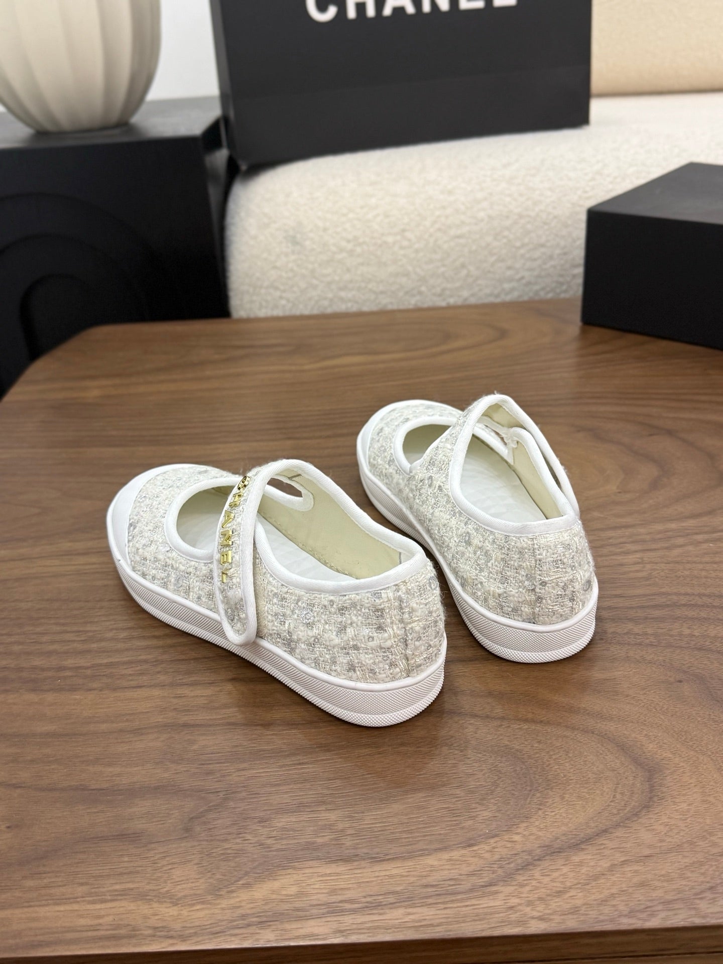 Chanel 2026 Ballet Flat Tweed Leather 904353