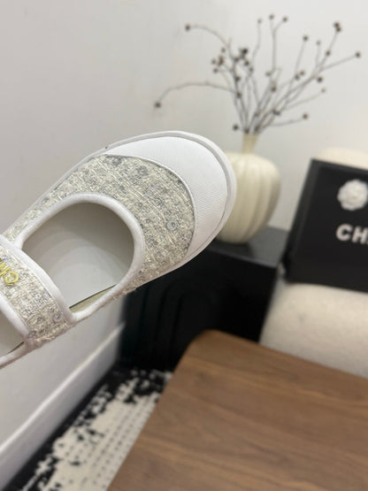 Chanel 2026 Ballet Flat Tweed Leather 904353