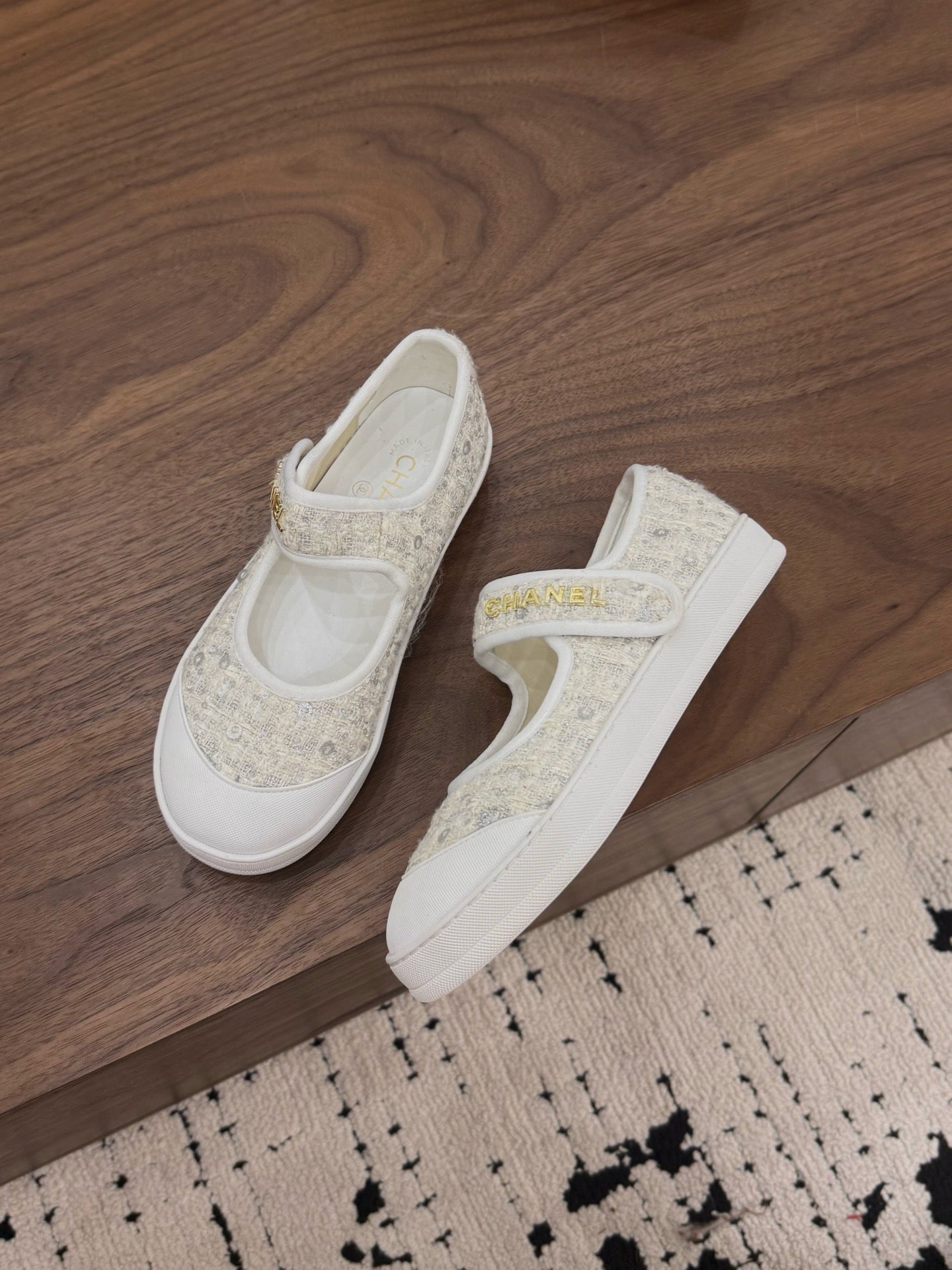 Chanel 2026 Ballet Flat Tweed Leather 904353