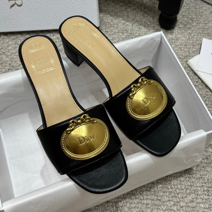Dior 2026 Médaillon Buckle Sandal Lambskin