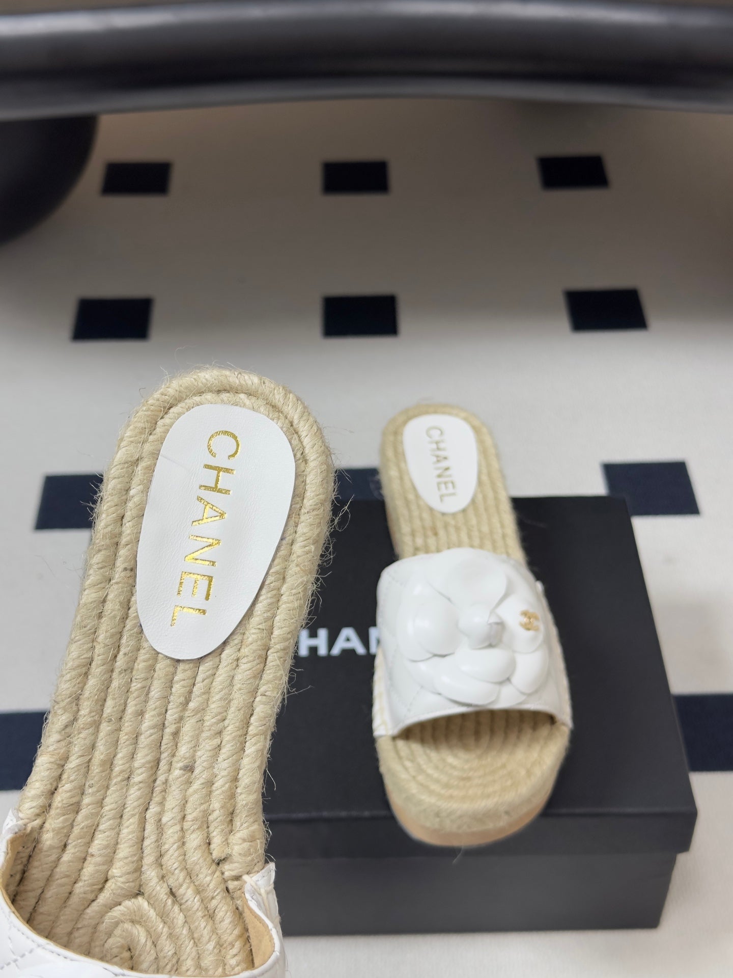 Chanel 2026 Camellia Slippers Sheepskin 834648