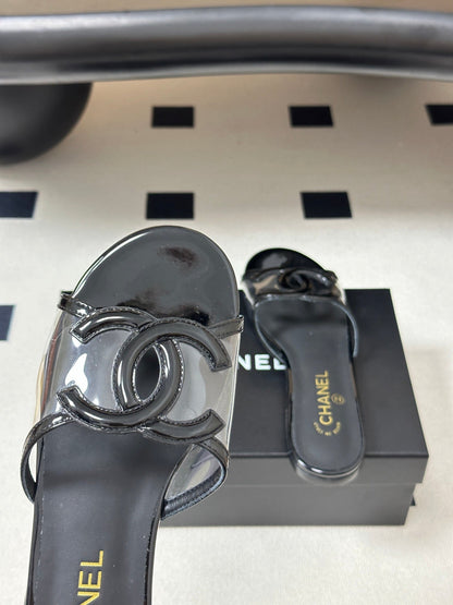 Chanel 2026 Flat Sandals Plastic Sheepskin 834675