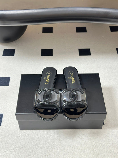 Chanel 2026 Flat Sandals Plastic Sheepskin 834675