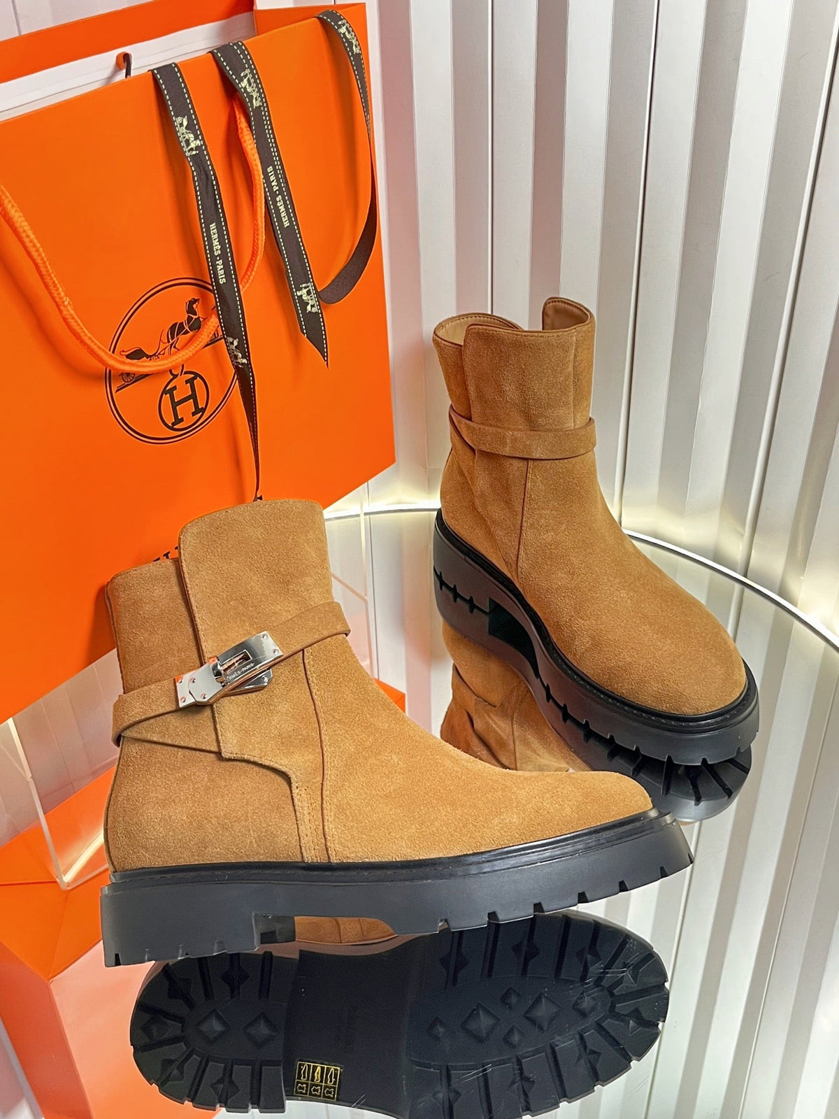 HM Jeff Ankle Boot Brown Suede 616100