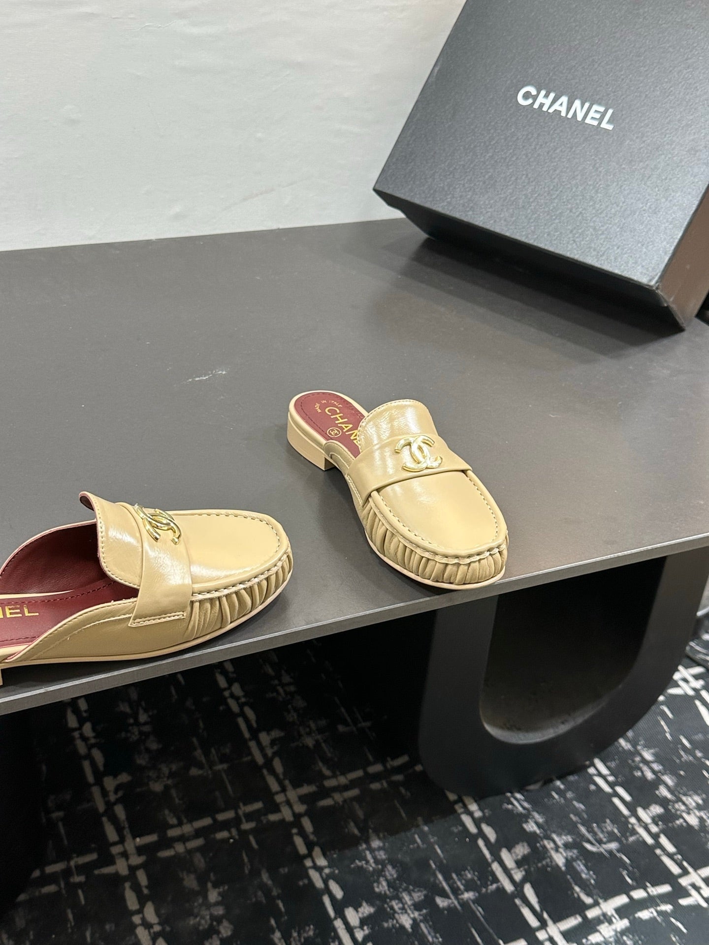 Chanel 2026 Double C Logo Loafers Leather Sheepskin 832503