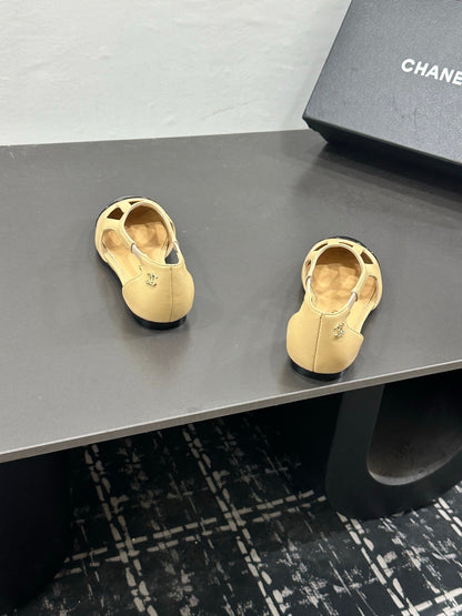 Chanel 2026 Flat Sandals Leather Sheepskin 832561
