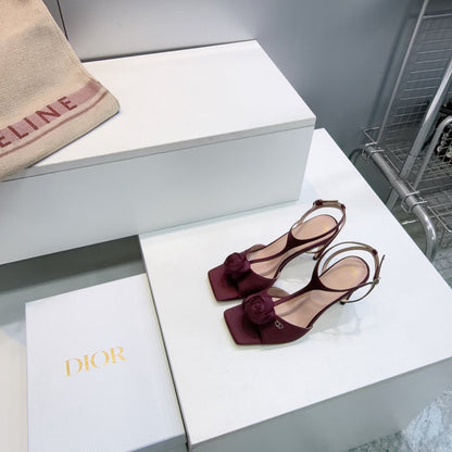 Dior 2026 Rose Sandal 95mm Satin Leather 843018