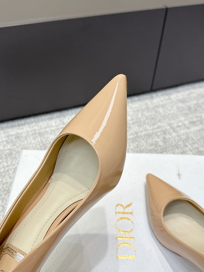 CD 26s High Heels Pump 85 Beige Patent Leather 661475