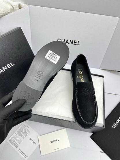 CC 26s Double C Loafers Black Suede 645306