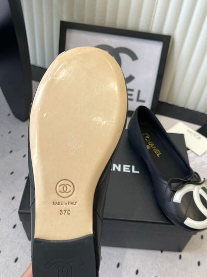CC 2026 Cambon Ballet Flat Quilted Calfskin